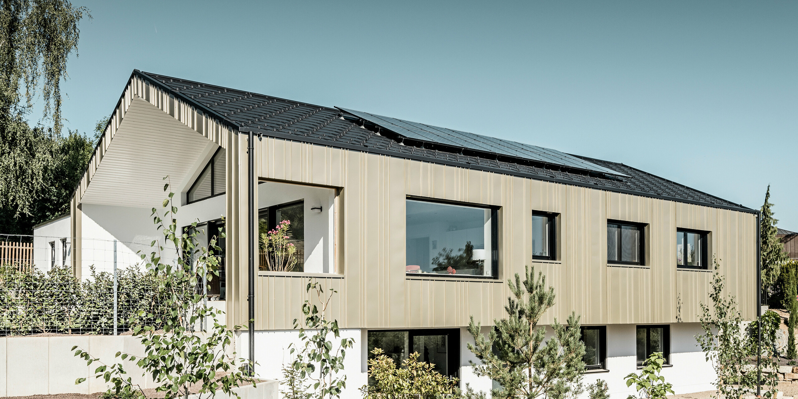 Rodinný dům je kompletně opláštěn produkty PREFA