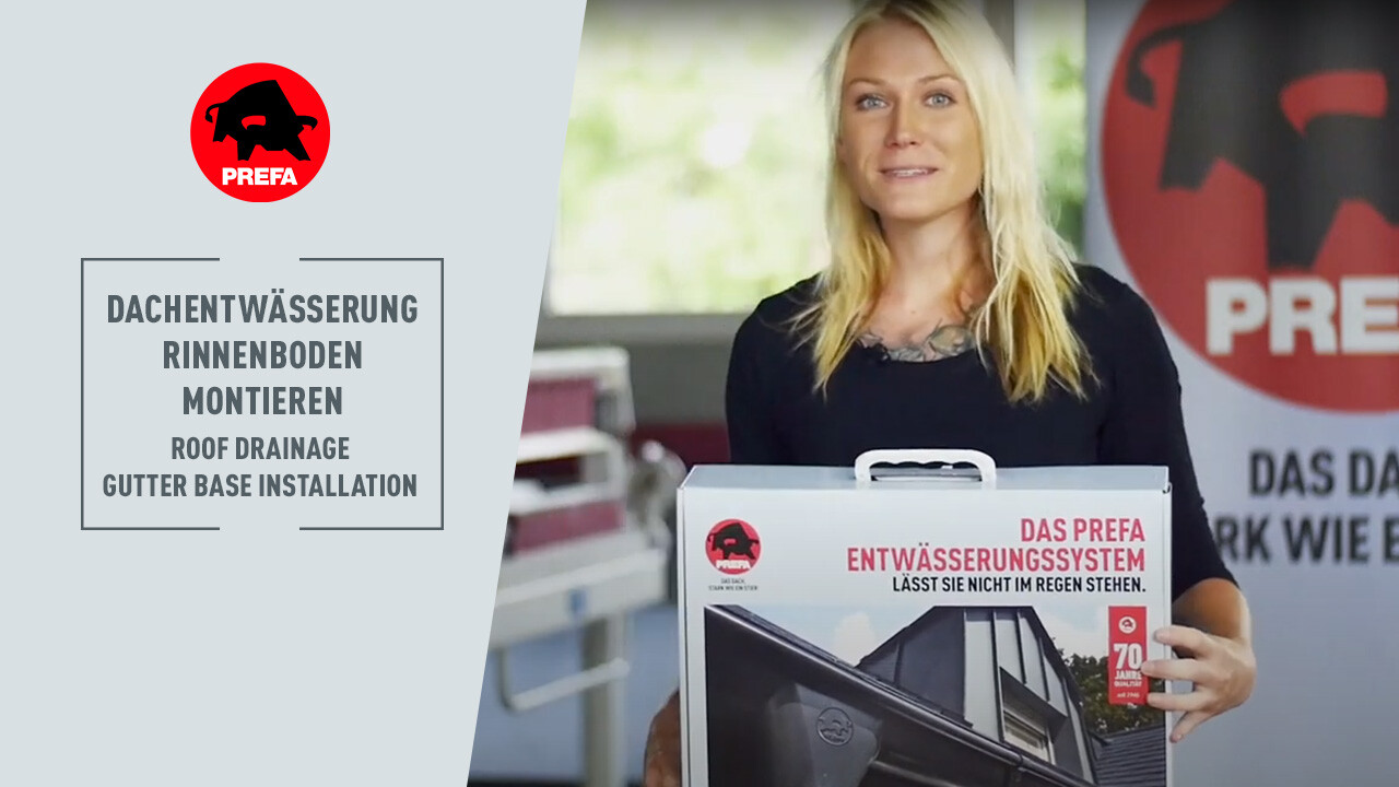 Miniatura videa na YouTube z kanálu PREFA Academy „připevnění čela žlabu“