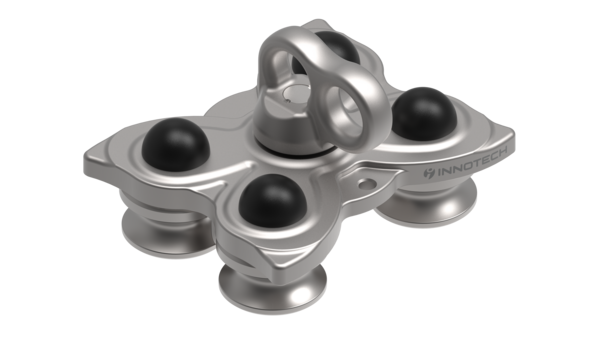 Kluzák TAURUS od společnosti INNOTECH® je speciálně navržen pro bezpečný a efektivní pohyb po hliníkových střechách PREFA během instalace a údržby fotovoltaických systémů. Kluzák umožňuje snadný horizontální pohyb po vodicích lištách, čímž zvyšuje bezpečnost a efektivitu pro profesionály. Tento systém je certifikován dle normy EN 795 typ A a D a je speciálně navržen pro použití na maloformátových krytinách PREFA.